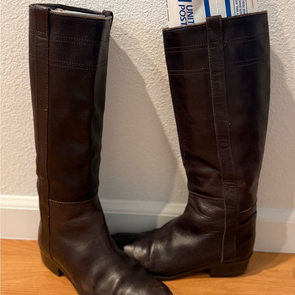 Anne Klein Brown Knee-High Boots